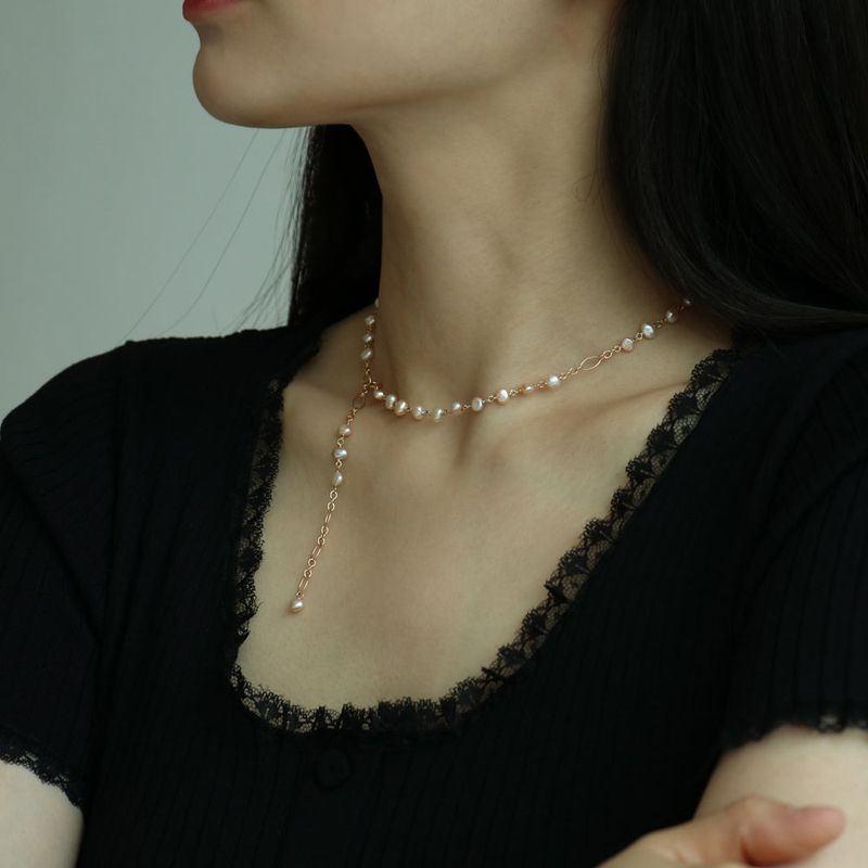 baby baroque pearl necklace