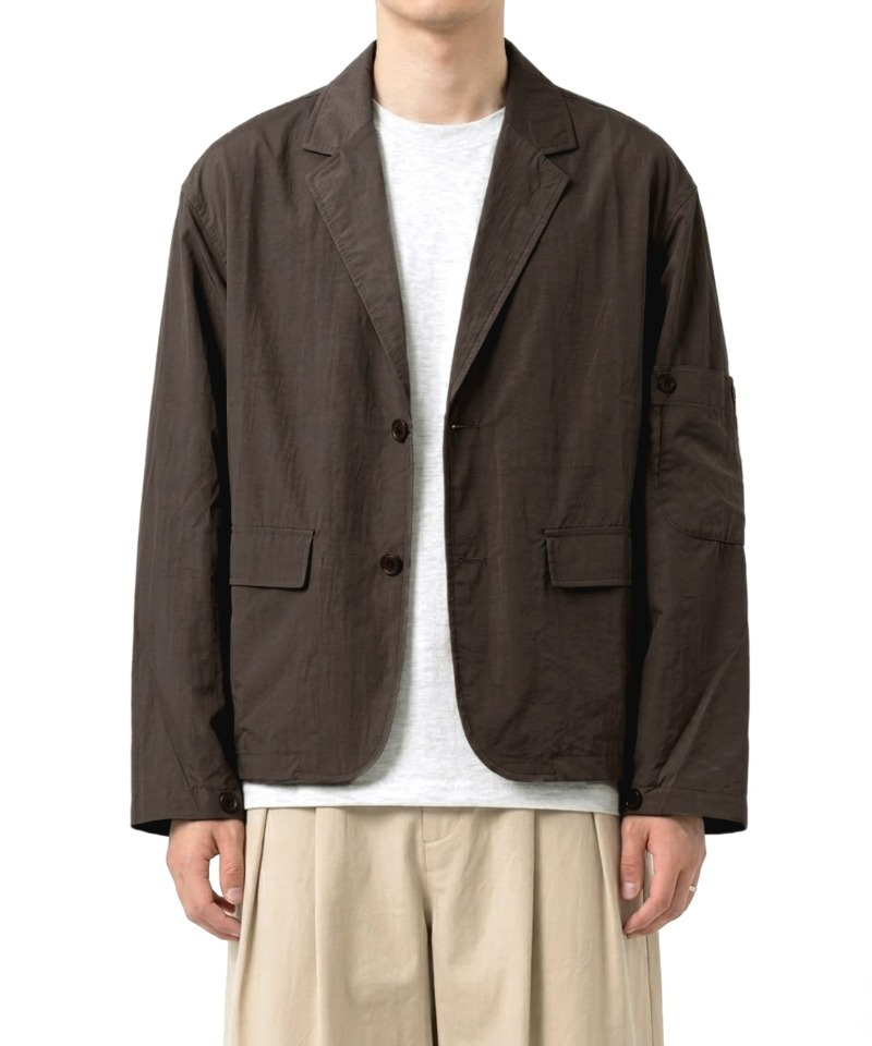 Crop Leisure Utility Jacket Brown