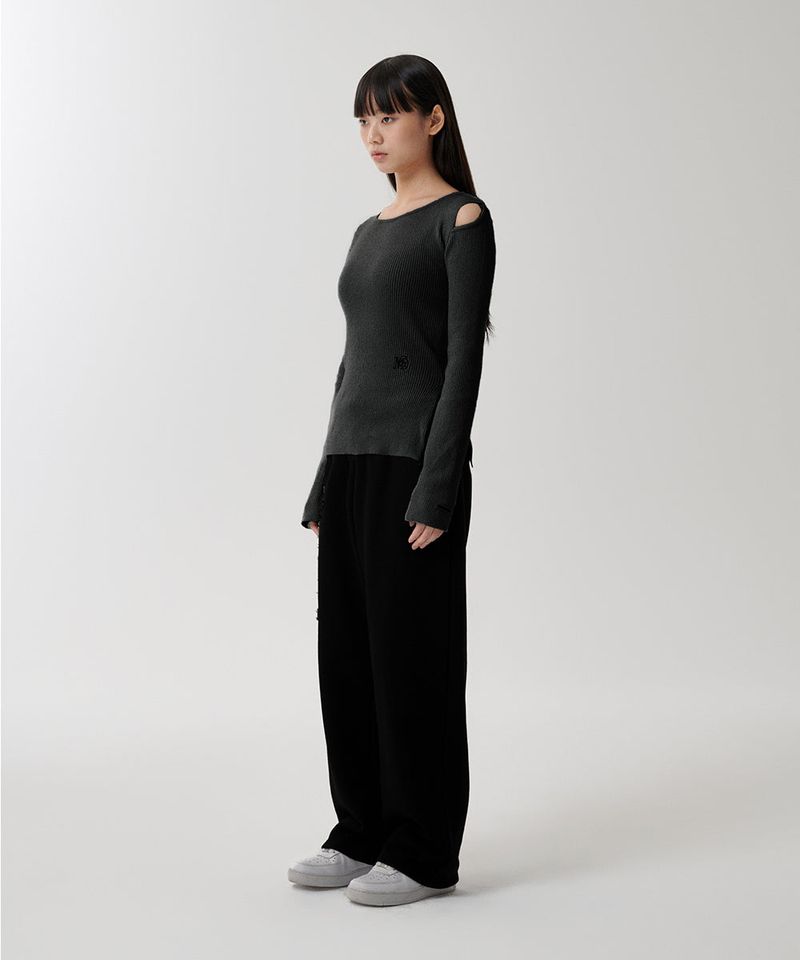 CUT OFF LS KNIT