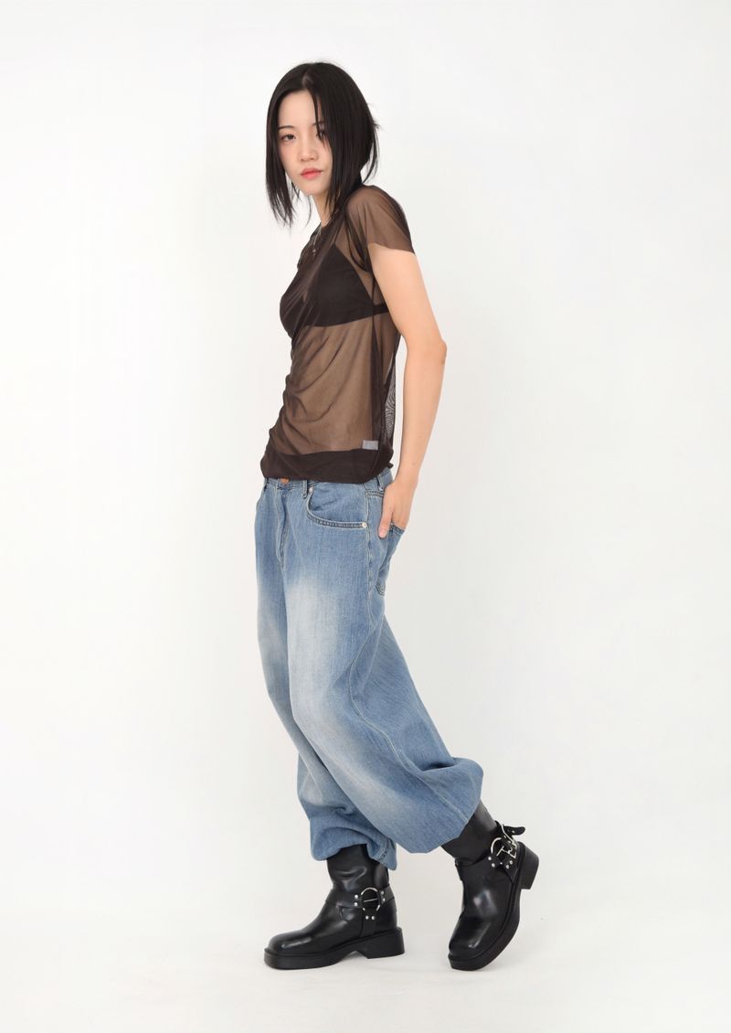 S-curve Mesh t-shirt