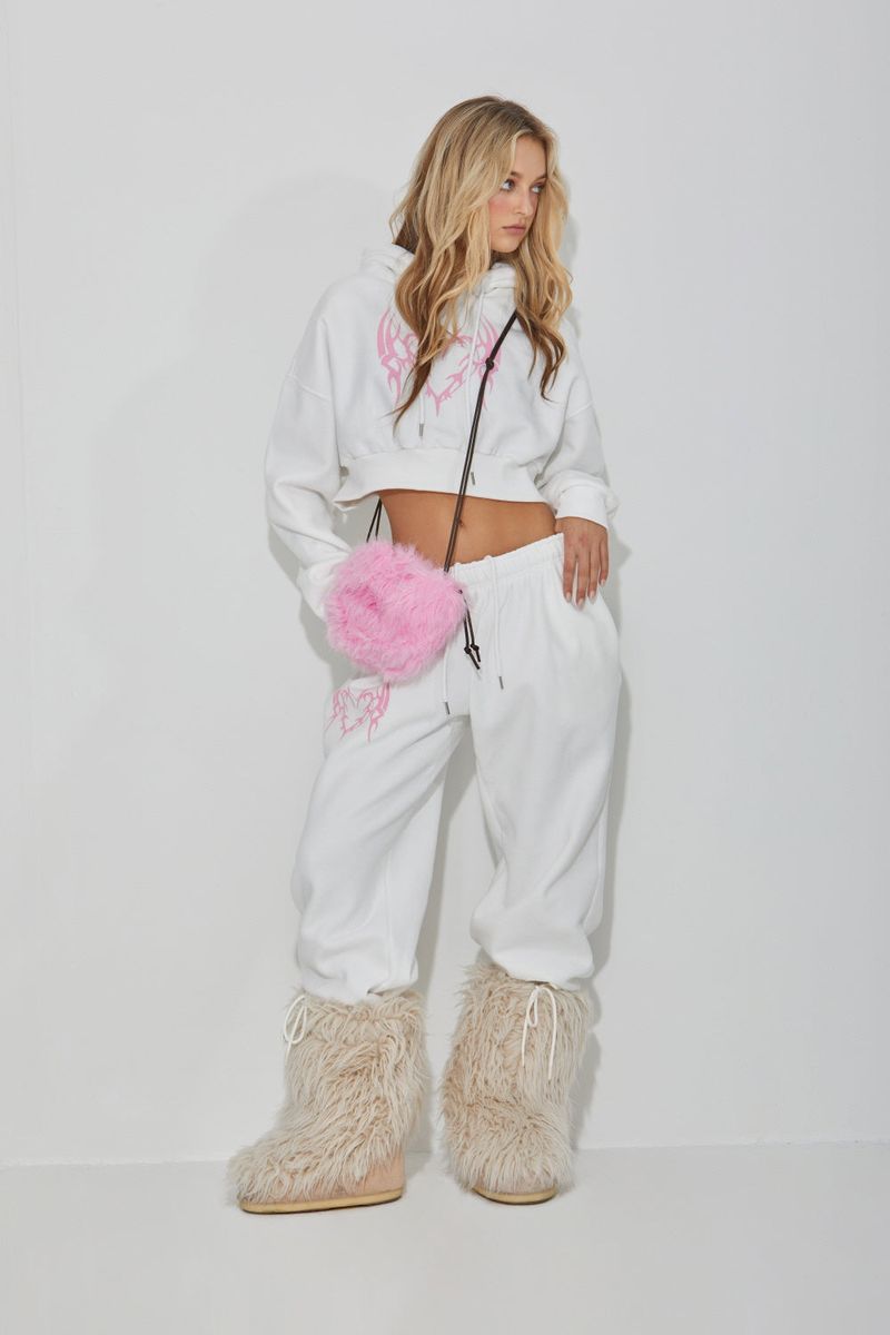 FLEECE HEART PANTS