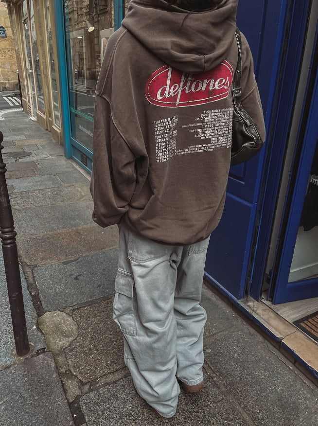 Puffer balloon half-banding denim pants
