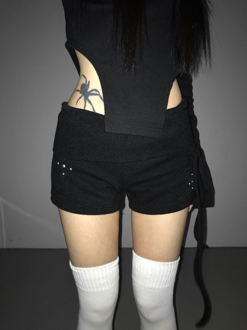 polding stud string shorts(2 color)