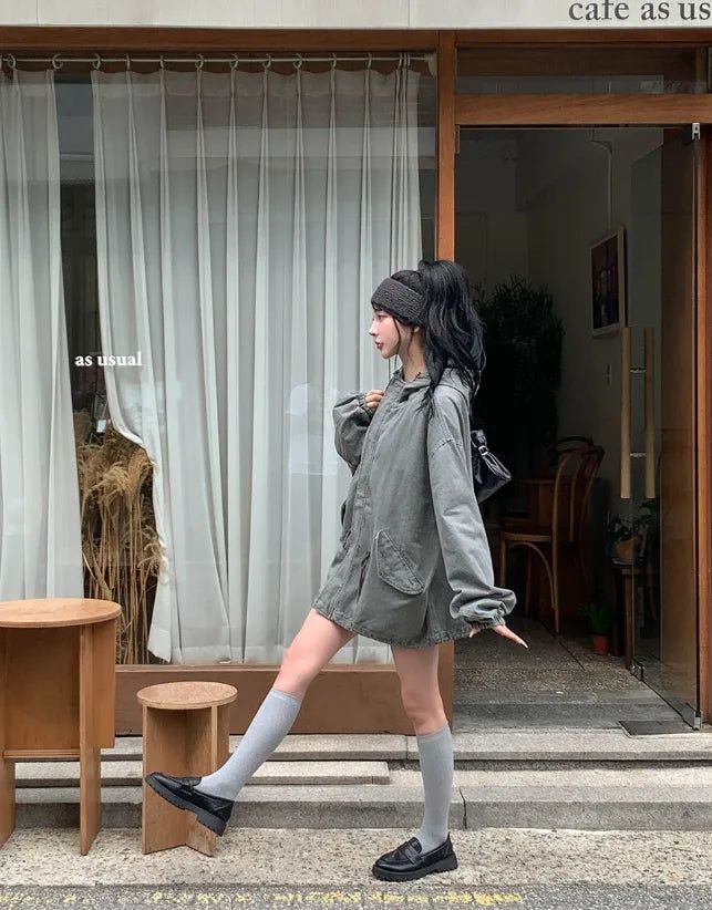 Pint Washed Short Hooded Field Jacket
