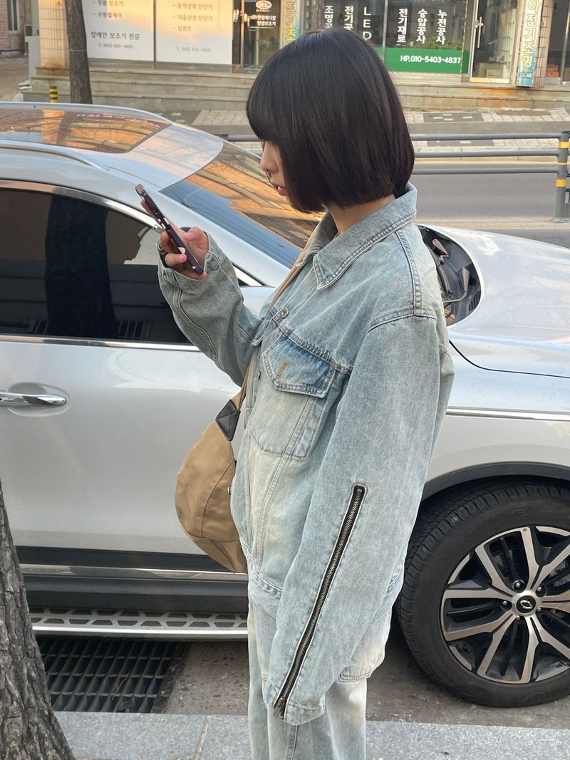 Arco iris（アルコイリス）の「Zipper denim jacket （Jackets/Outerwear）」