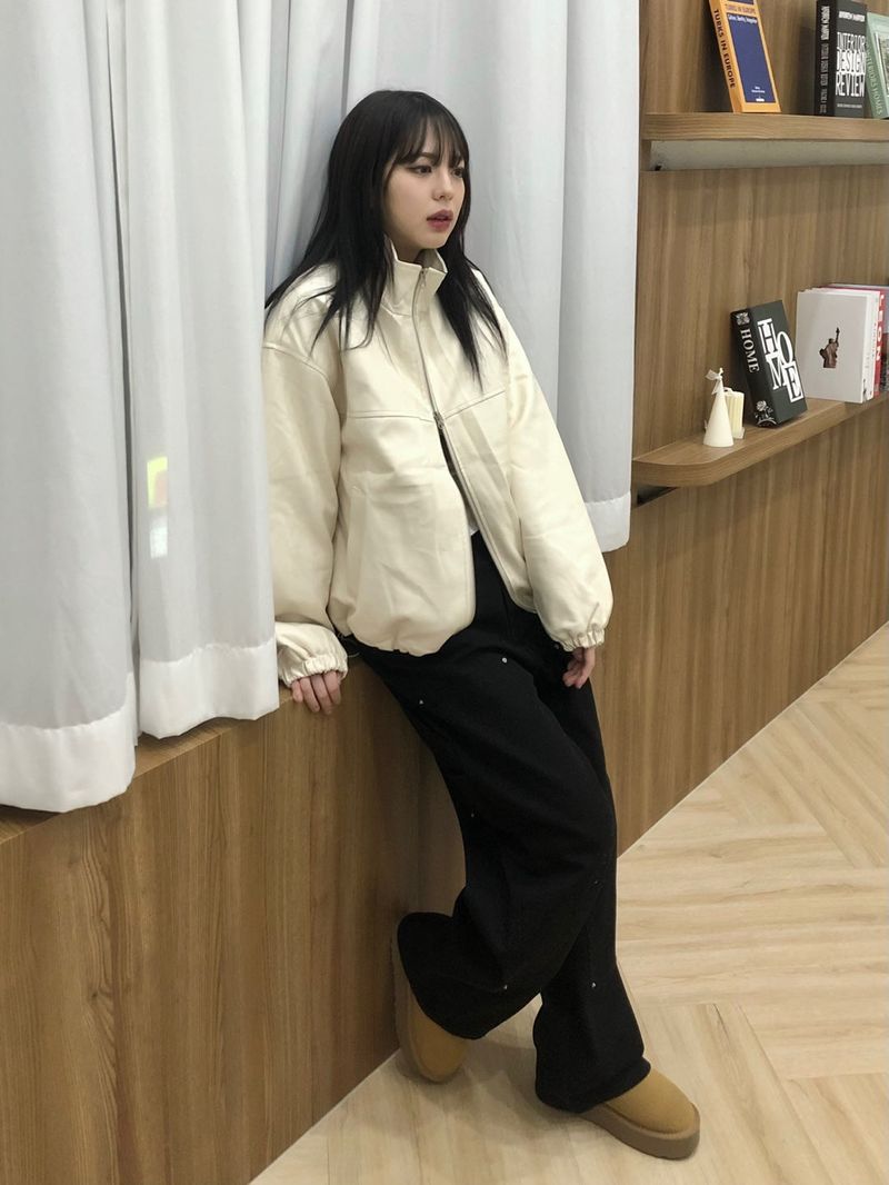 Irving leather jumper