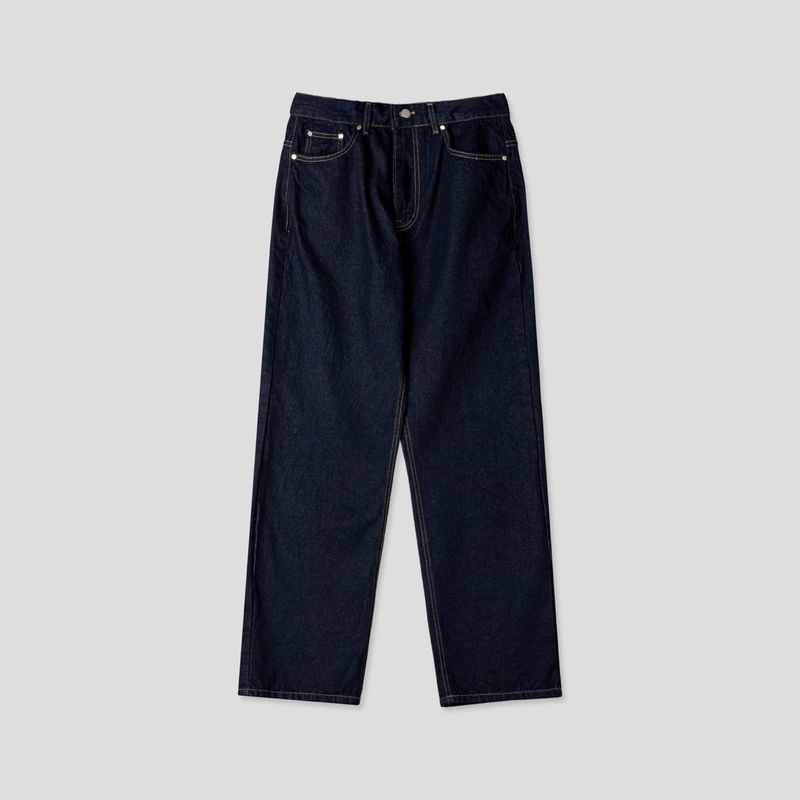 Handle Over Embroidered Denim Pants
