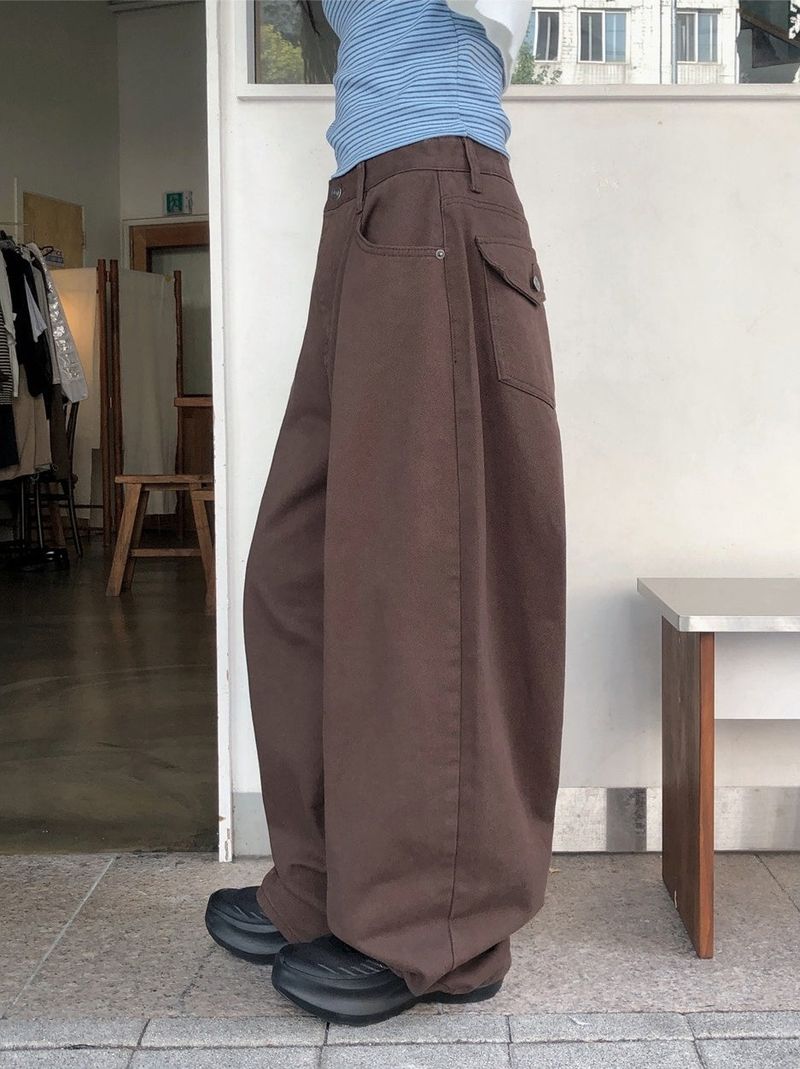 Back Flap Pocket Balloon Wide Pants (7color)