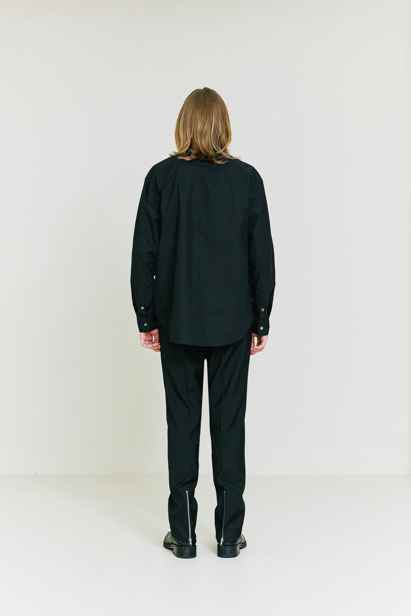 Front Layering Shirt black
