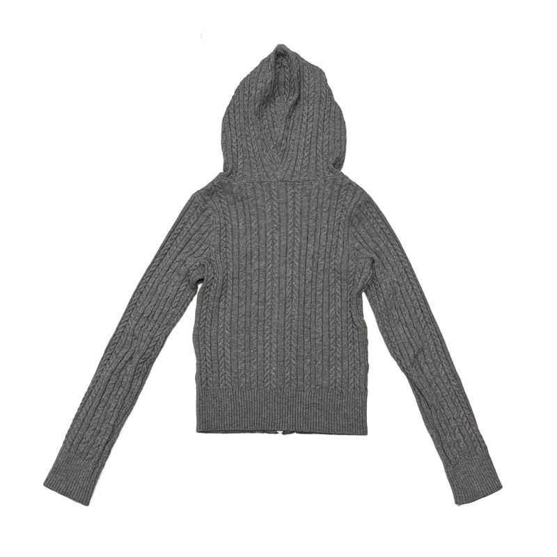 Tweedy knit zip up