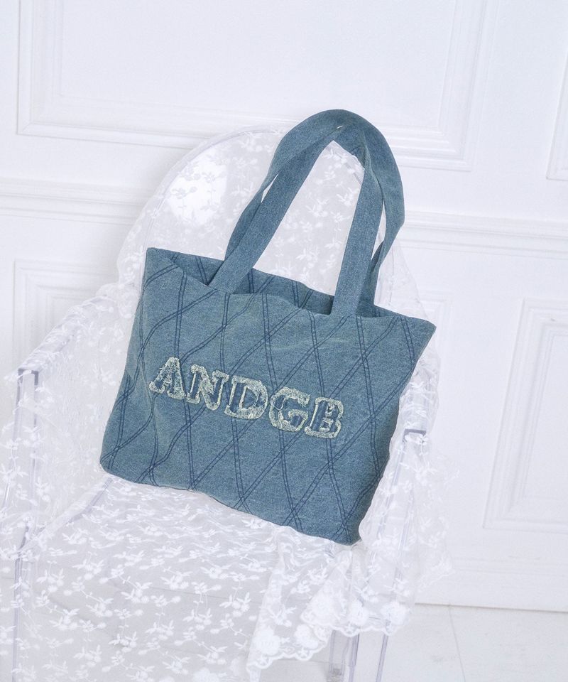 ANDGEEBEE（アンジービー）の「デニムキルティングトートバッグ（Bags）」