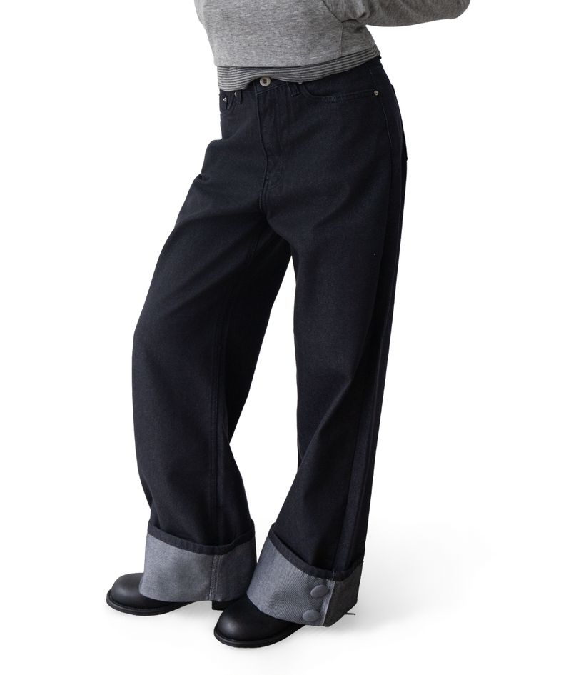 Gus Roll-Up Straight Low-Rise Denim