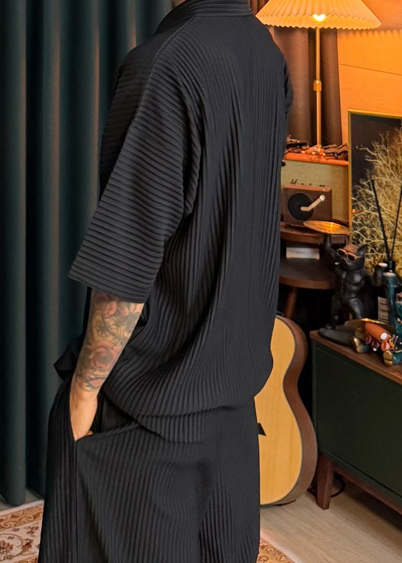 [ VIR Style Original ] INKKI Buttonless Pleated Wide Half Pants 