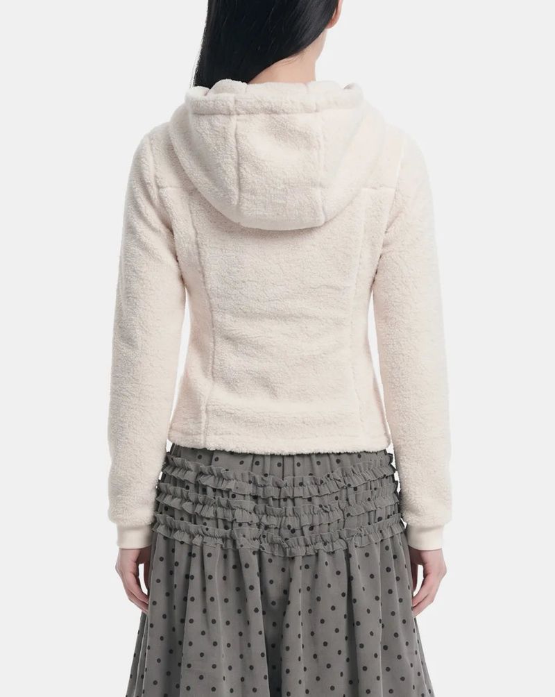 Cozy Boucle Hood Zip-Up