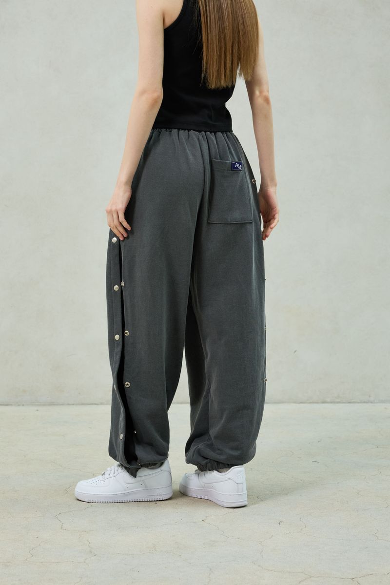 PITA SNAP OFF SWEAT PANTS / CHARCOAL
