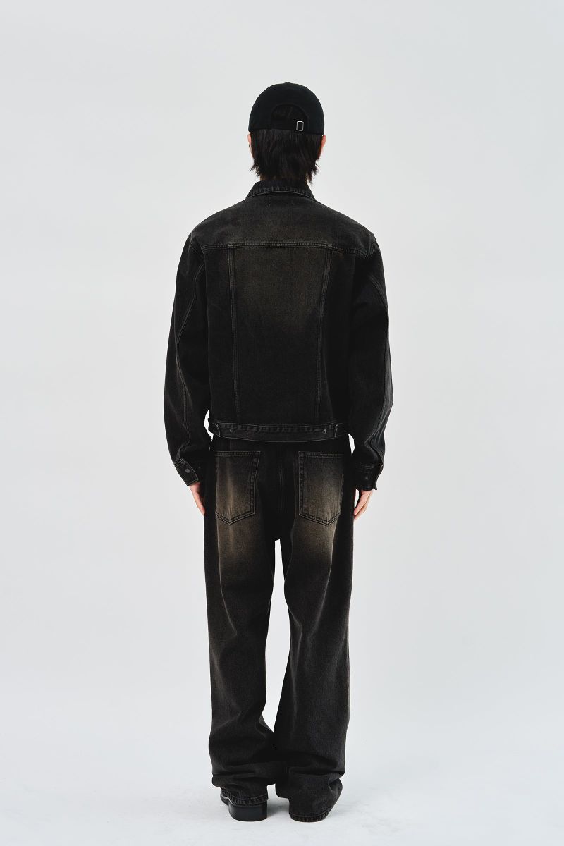 Norten Washed Denim Jacket_Washed Black