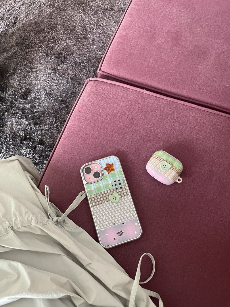 Summer vacation button airpod Buds case