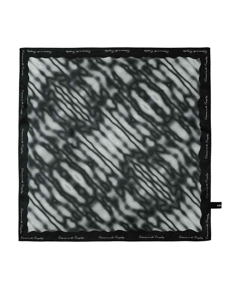 Haze Motif Mini Scarf 45 _ BLACK