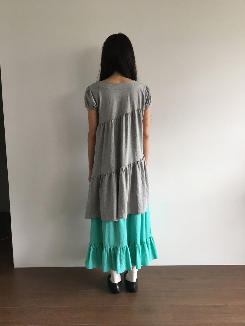 クロス ボタン ドレス (2color) 