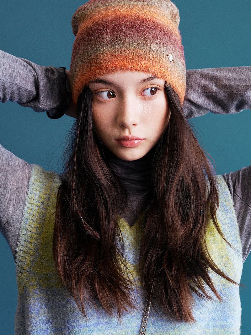 Ethnic Buckle Beanie