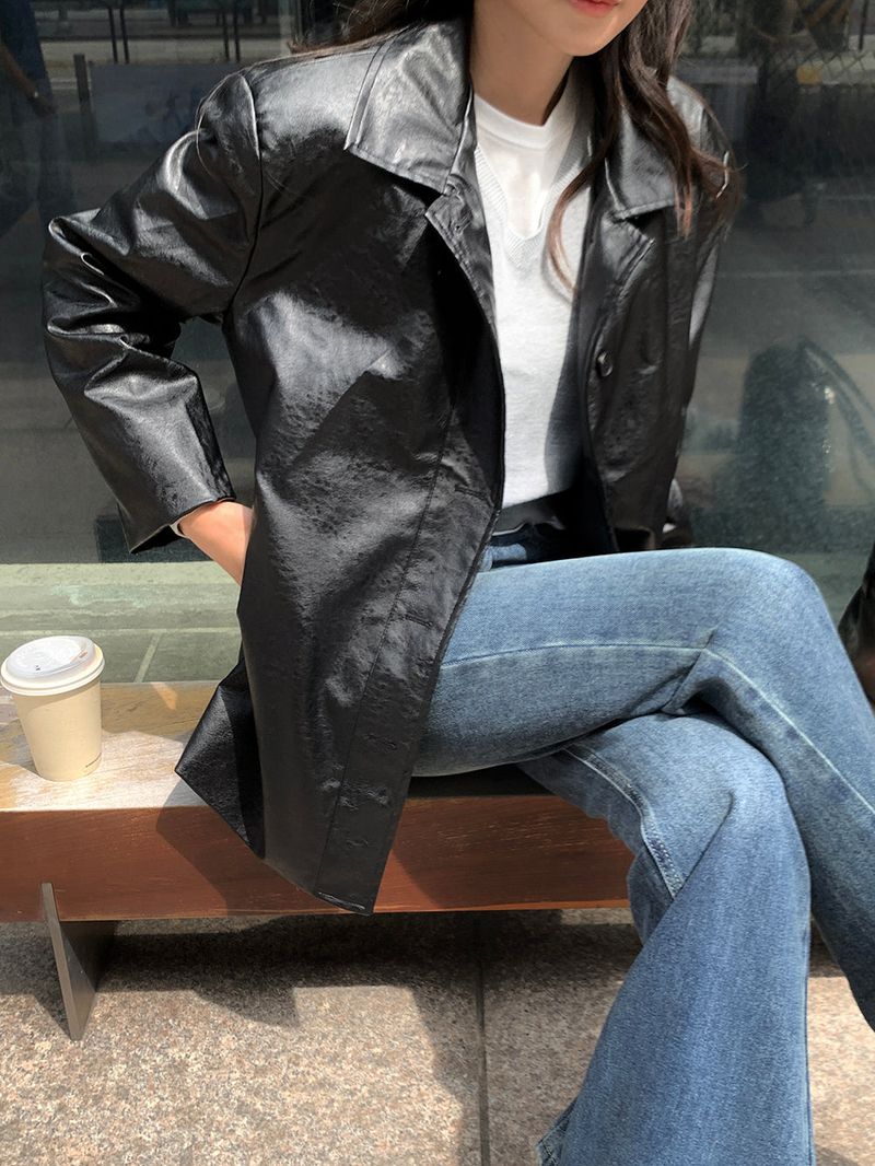 [MADE] Blending leather jacket