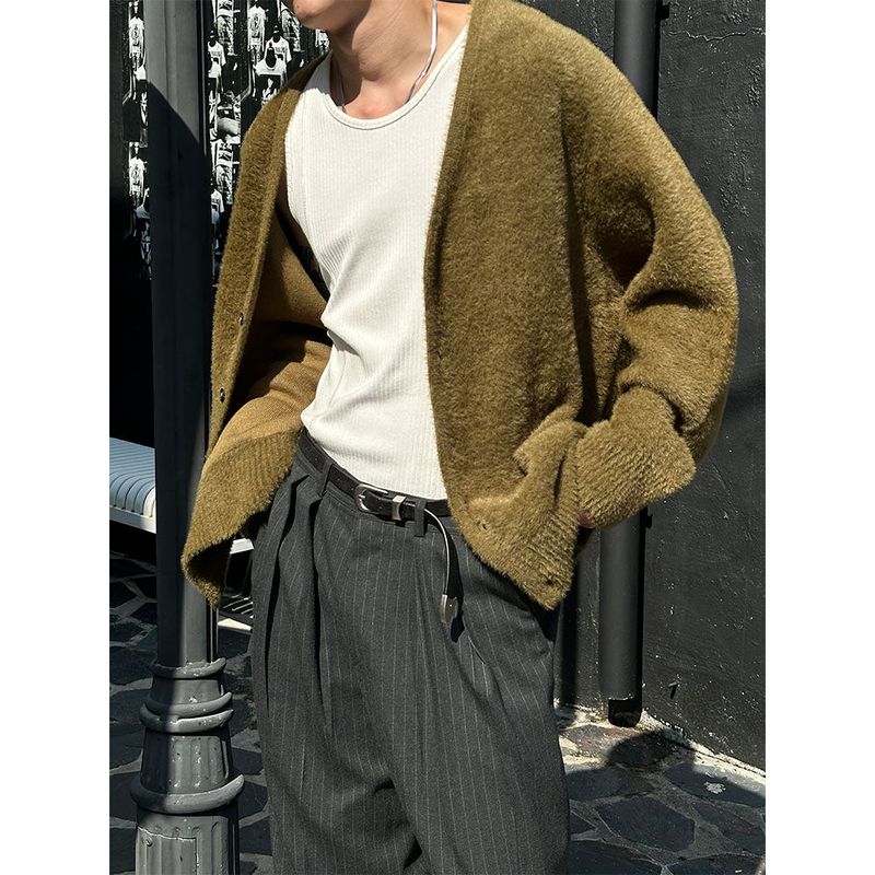 LAURANT（ロラン）の「[F/W] Angora hair v neck cardigan(4color)（Tops）」