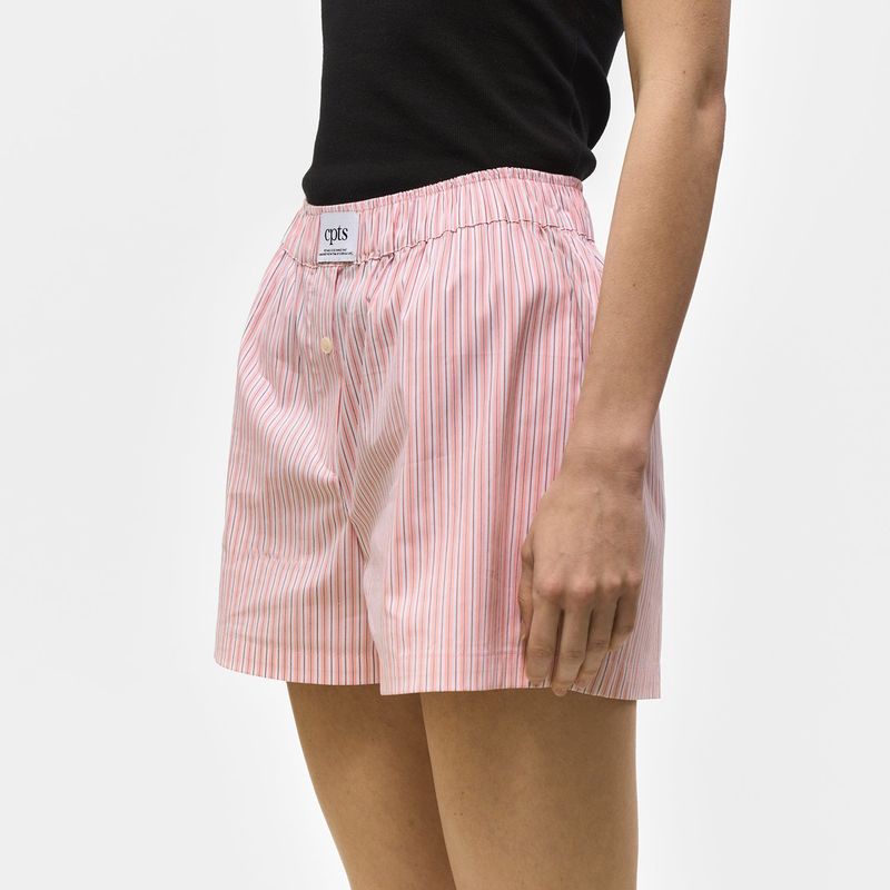 UNISEX LABEL TRUNK SHORTS_PINK
