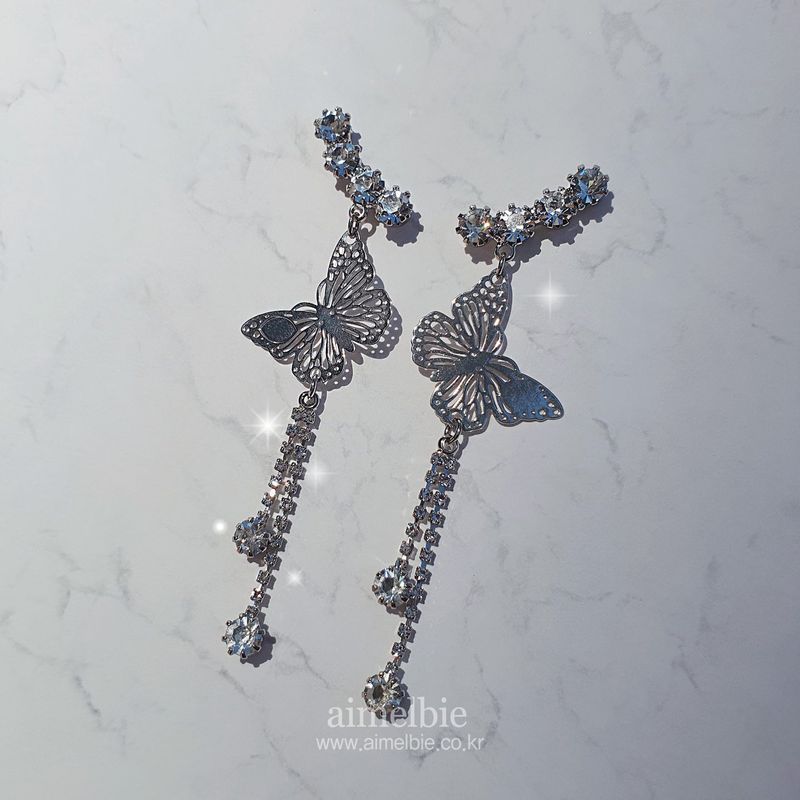  [IVE Rei, Choi Yena Earring] Butterfly Elf Queen Earring