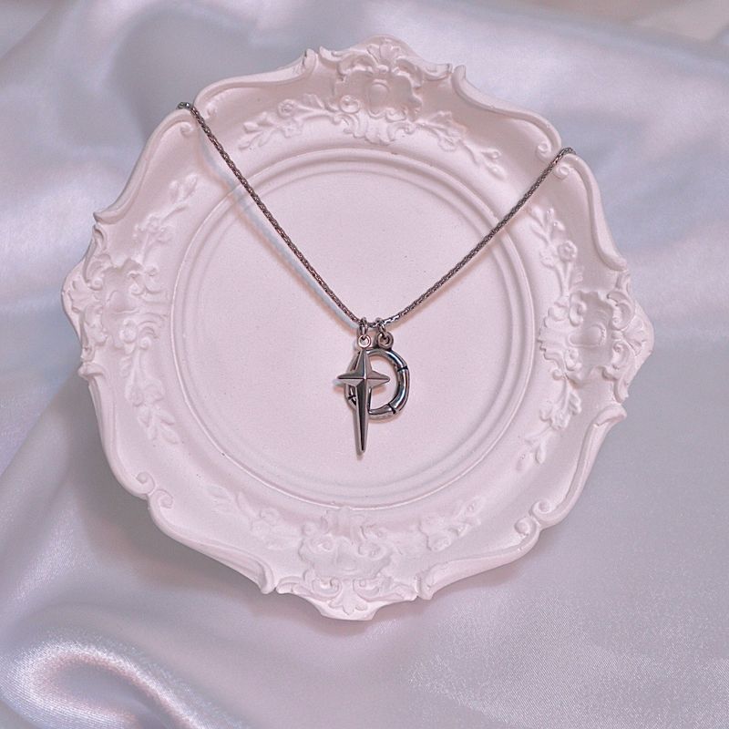 cross ring necklace