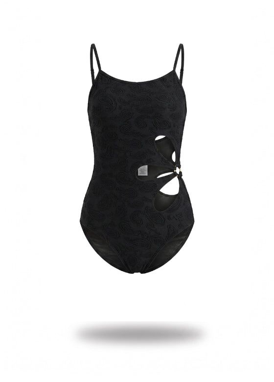 Flower one piece bikini
