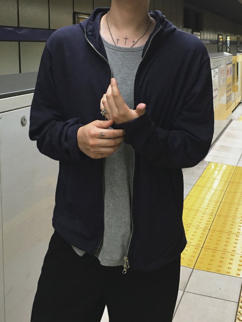Slub Tech Hoodie Zip-Up 3C