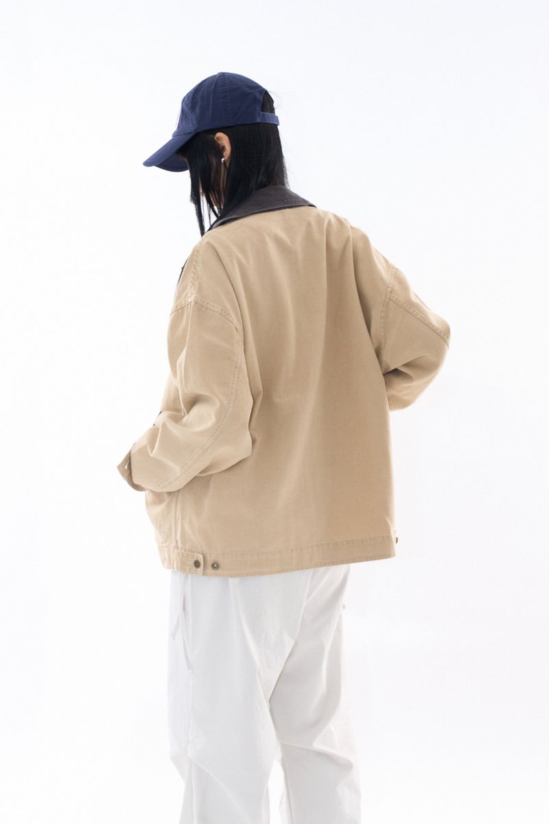 Oxford vintage zip-up work jacket