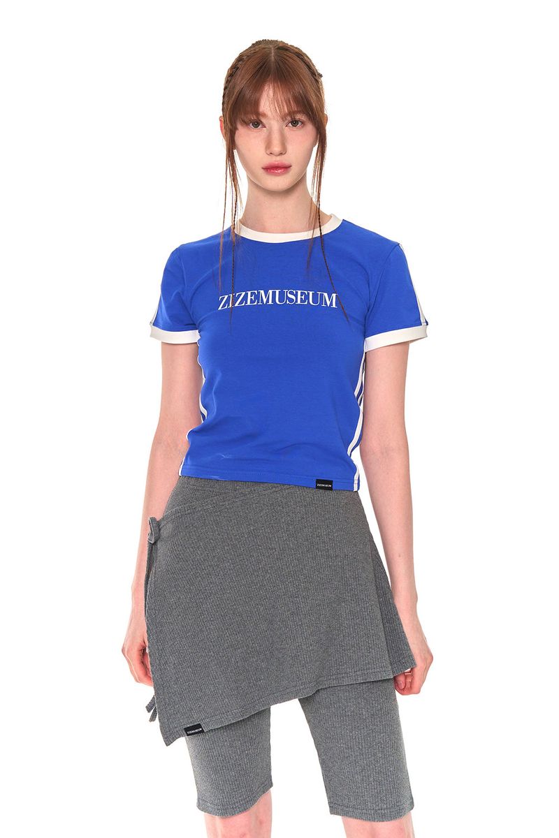 BIKER LAP SKIRT SHORTS (CHARCOAL)