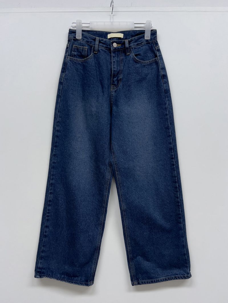 [Brushed Lining] 575 wide denim pants