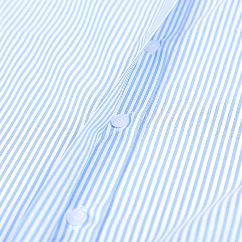 Knot stripe half sleeve shirts (BLUE STRIPE)