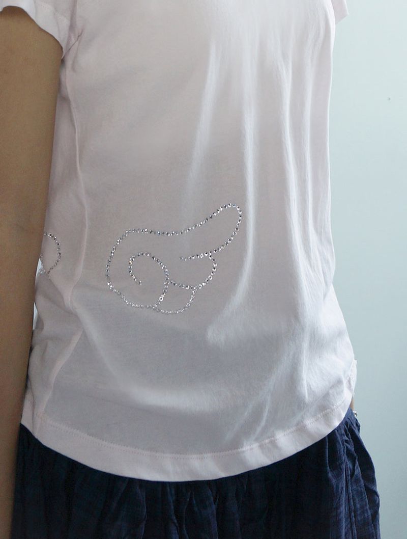 Angel Wing Tee -Pale pink
