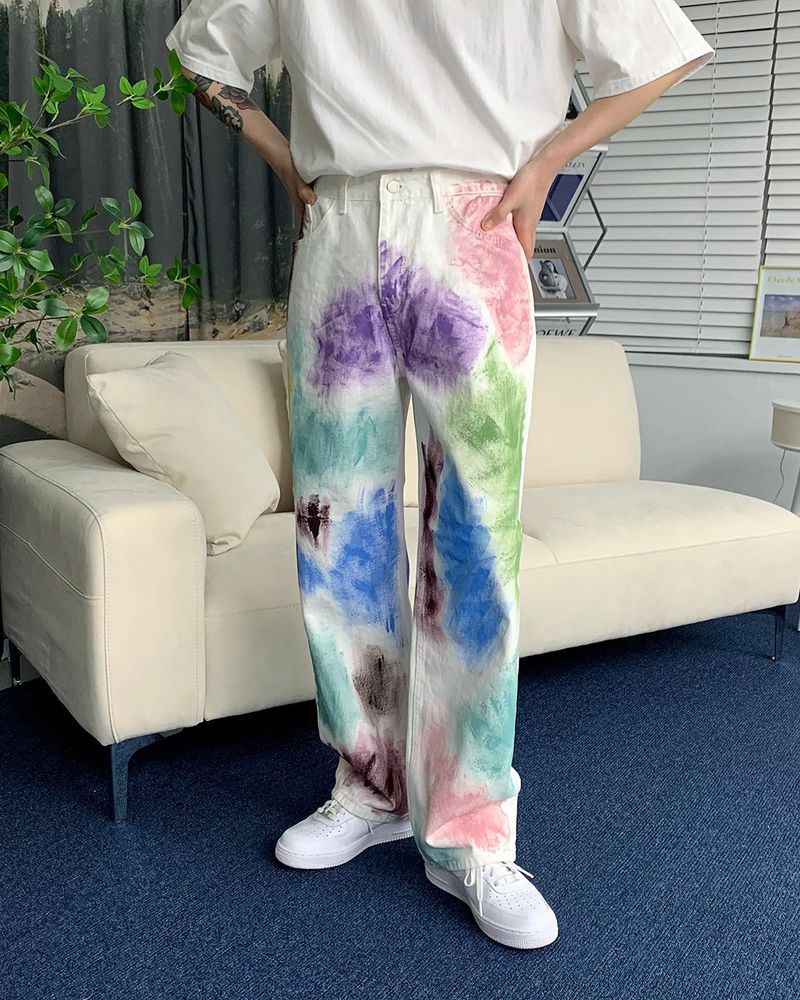 COZINESS（コジネス）の「オウンベベクレヨンハンドペインティングパンツ（パンツ）」