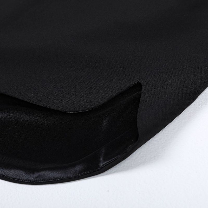 Asymmetric wave mini skirt (BLACK)