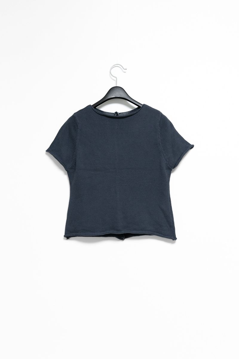 shell button short sleeve knit cardigan(3colors)