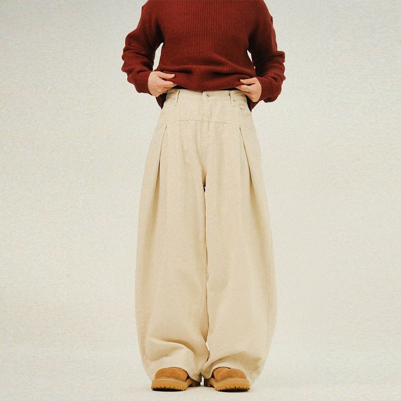 SEMIKAJI(セミカジ)の「DE Side One-tuck Fleece Cotton Balloon Pants(Pants)」