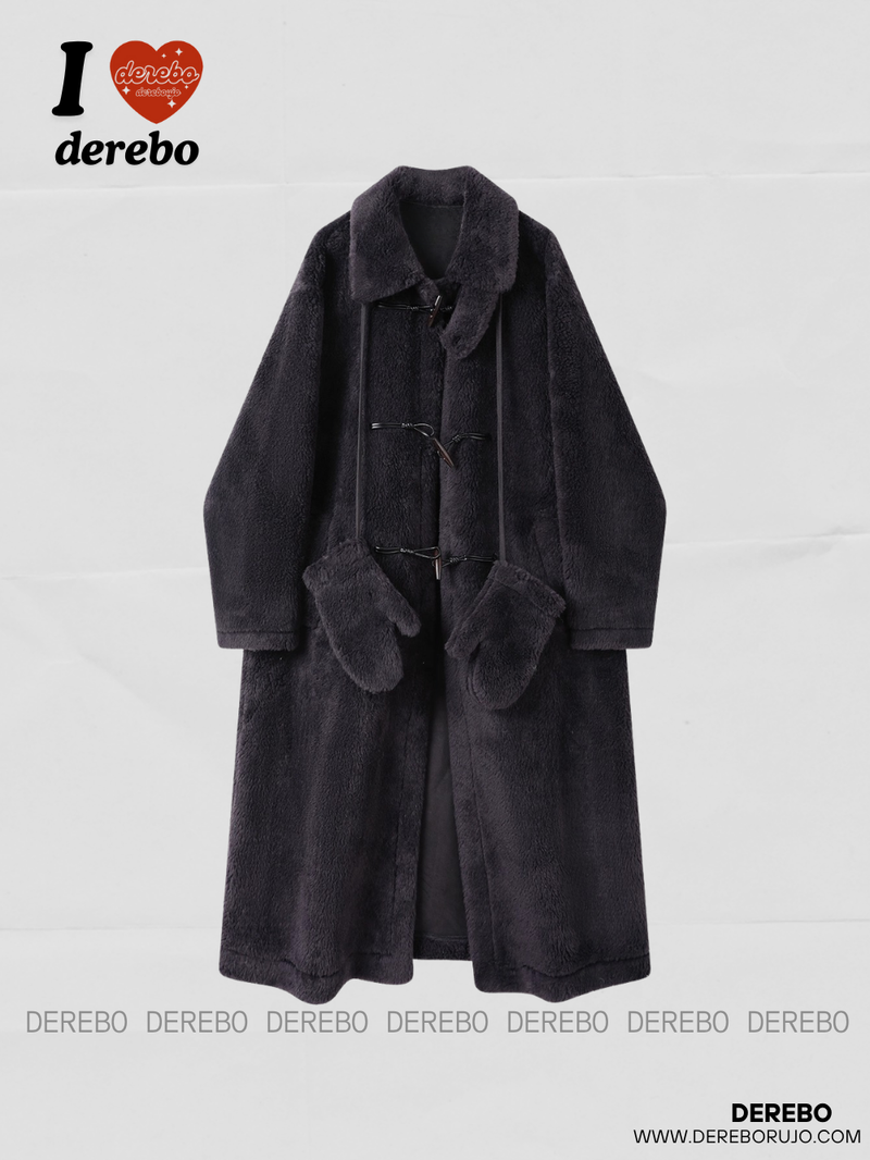Snow Toggle Wool Mustang Long Coat