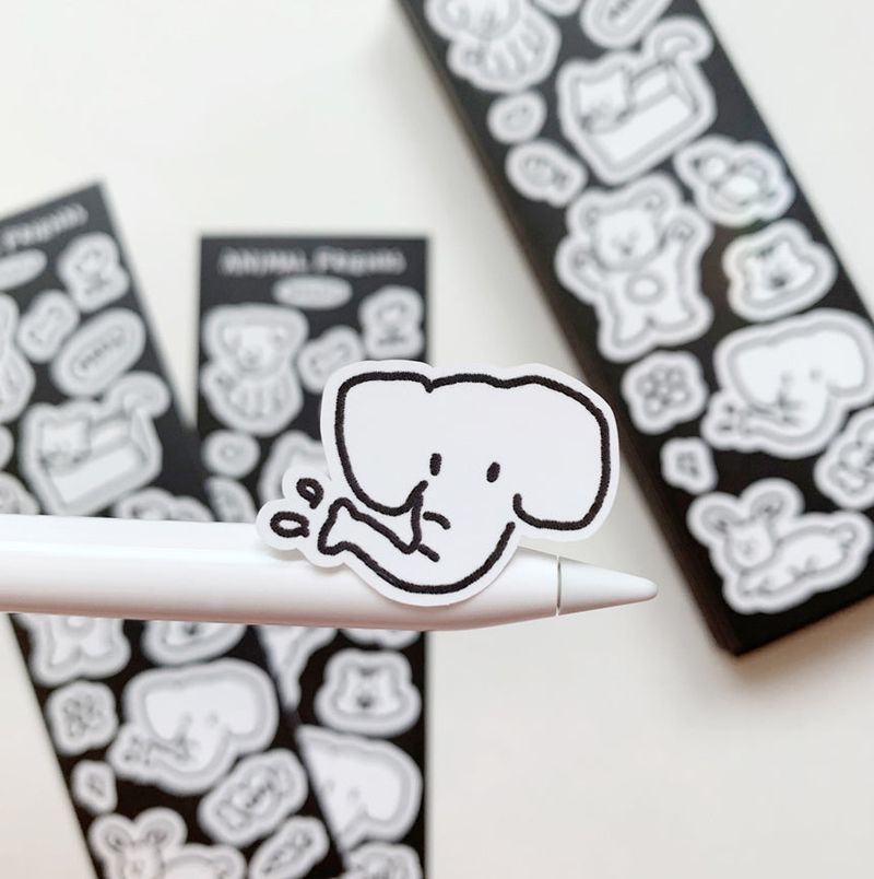 【1+1 SET】 Animal Sticker