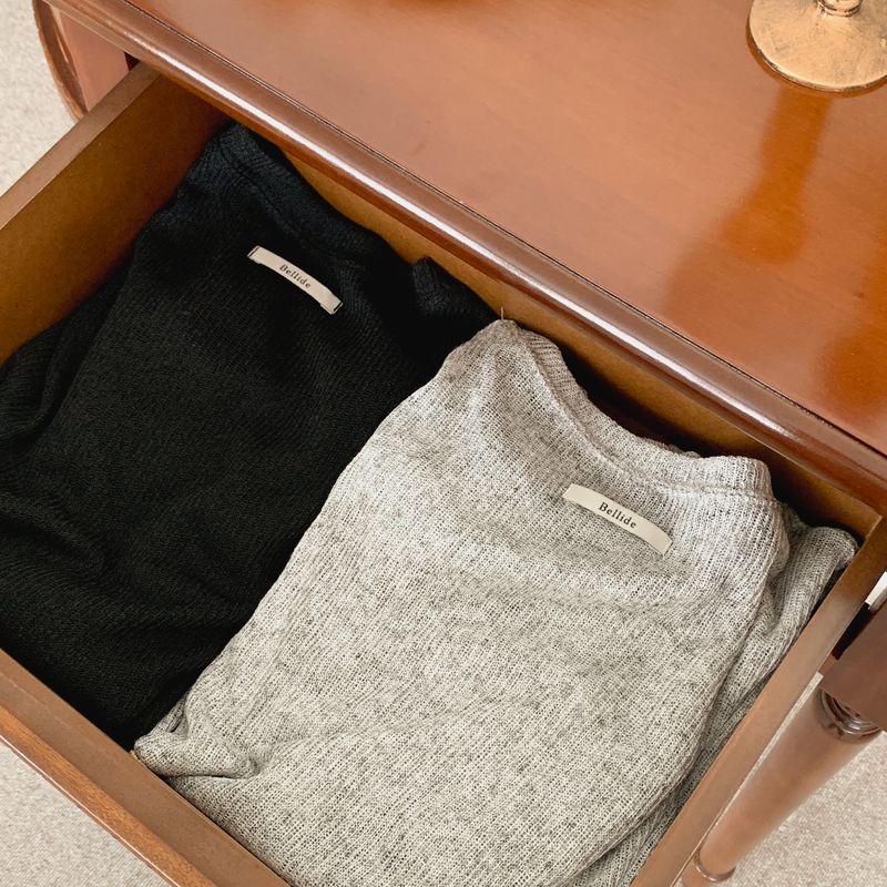 [Bellide made] See-through Bookle Linen Summer Knit T-shirt