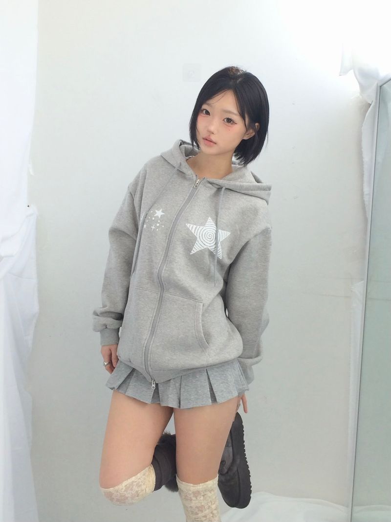 Basic Pleated Miniskirt