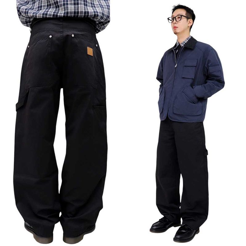 Semi-Wide Patch Carpenter Pants