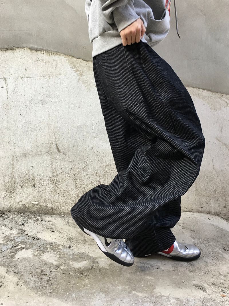 Ruton Pintuck Wide Stripe Pants 2C