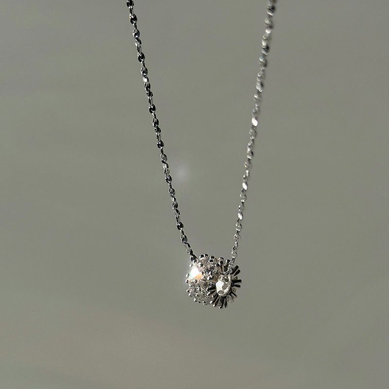 MOSXE（モスクス）の「[925silver] クリスタル シリンダー ネックレス（アクセサリー）」