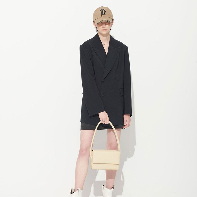  PUBLICKA JULY SHOULDER BAG, BUTTER