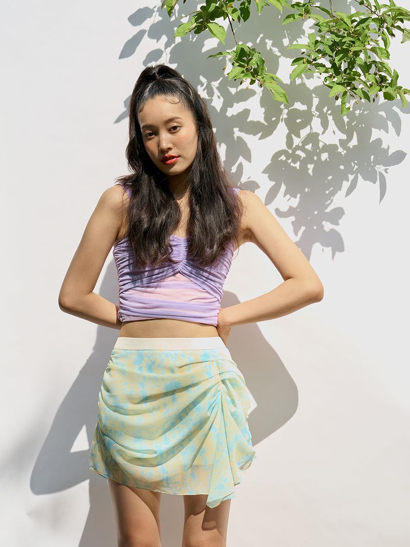 capricieux(カプリシュー)の「Fairy layered skirt (Blue)(Skirts)」