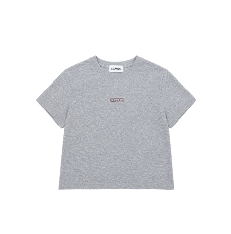 CLUMKIN（クラムキン）の「ドゥードゥルロゴTシャツ(GRAY) [WOMEN]（トップス）」